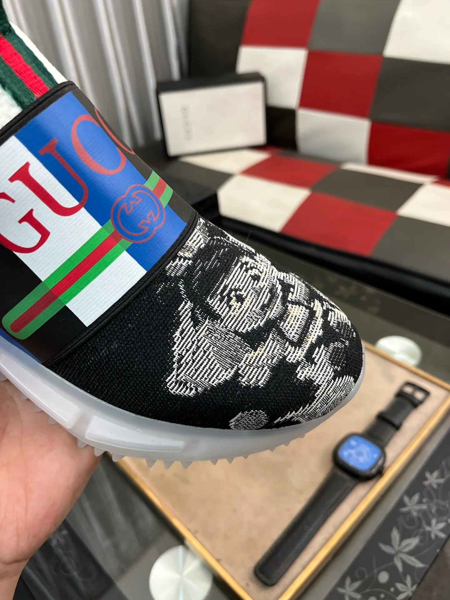 Men's shoes 💰458⌚️⌚️ (GUCCI-Gucci) luxury brand sports and casual shoes, imported original material, sheepskin lining, high-end and comfortable, original outsole is light and wear-resistant! Purely handmade, details determine quality! 38-443️⃣colors available